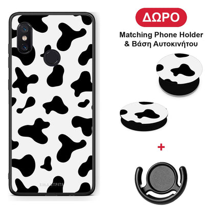 Cow Print - Xiaomi Mi 8 θήκη + Δώρο Phone Holder & Βάση Αυτοκινήτου