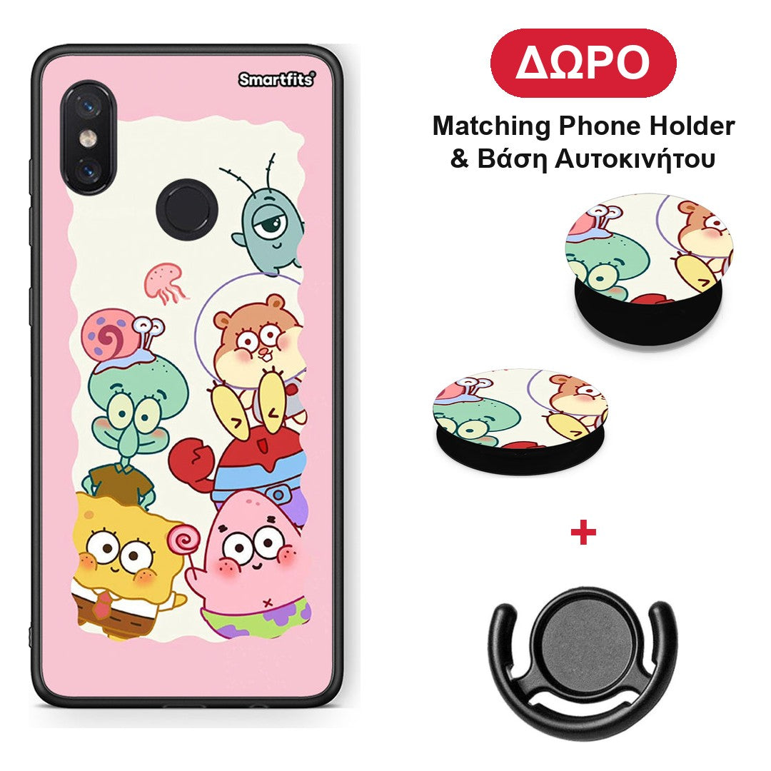 Cute Companion - Xiaomi Mi 8 θήκη + Δώρο Phone Holder & Βάση Αυτοκινήτου