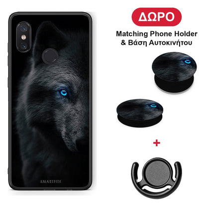 Dark Wolf - Xiaomi Mi 8 θήκη + Δώρο Phone Holder & Βάση Αυτοκινήτου