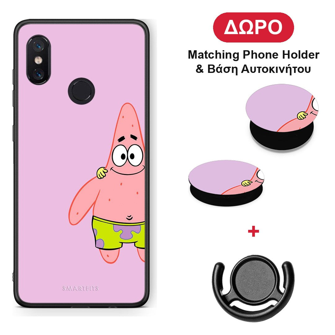 Friends Patrick - Xiaomi Mi 8 θήκη + Δώρο Phone Holder & Βάση Αυτοκινήτου