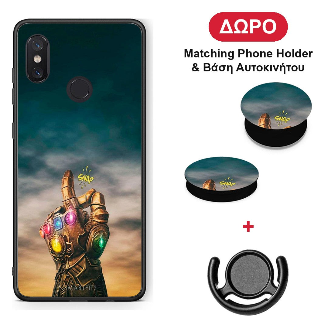 Infinity Snap - Xiaomi Mi 8 θήκη + Δώρο Phone Holder & Βάση Αυτοκινήτου