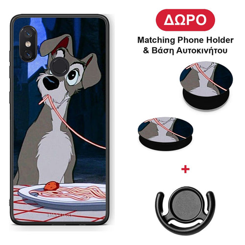 Lady And Tramp 1 - Xiaomi Mi 8 θήκη + Δώρο Phone Holder & Βάση Αυτοκινήτου
