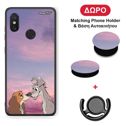 Lady And Tramp - Xiaomi Mi 8 θήκη + Δώρο Phone Holder & Βάση Αυτοκινήτου