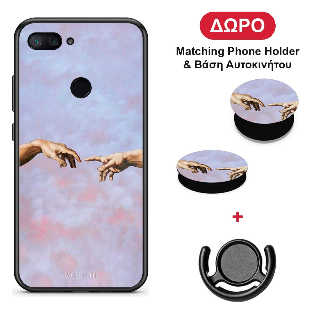 Adam Hand - Xiaomi Mi 8 Lite θήκη + Δώρο Phone Holder & Βάση Αυτοκινήτου
