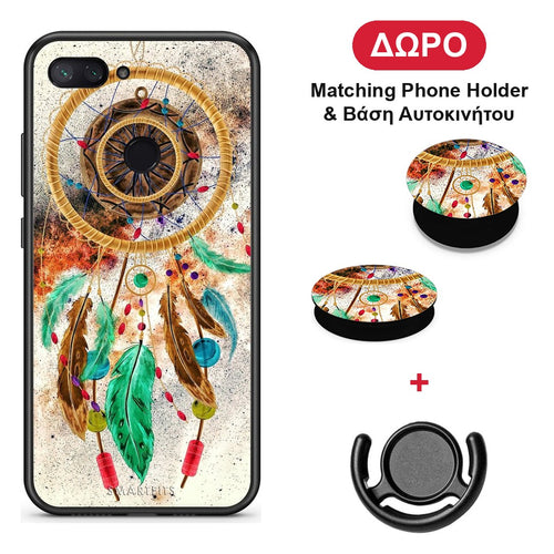 Boho DreamCatcher - Xiaomi Mi 8 Lite θήκη + Δώρο Phone Holder & Βάση Αυτοκινήτου