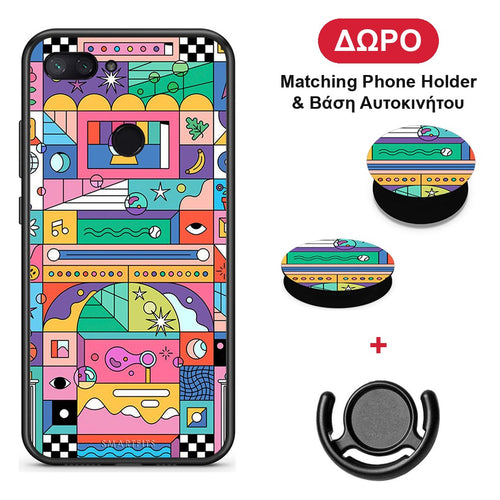 Bubbles Soap - Xiaomi Mi 8 Lite θήκη + Δώρο Phone Holder & Βάση Αυτοκινήτου