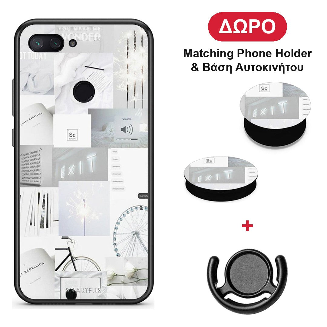 Collage Make Me Wonder - Xiaomi Mi 8 Lite θήκη + Δώρο Phone Holder & Βάση Αυτοκινήτου
