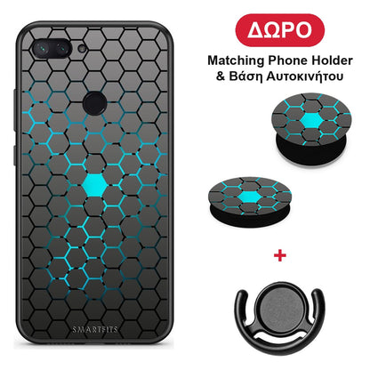 Geometric Hexagonal - Xiaomi Mi 8 Lite θήκη + Δώρο Phone Holder & Βάση Αυτοκινήτου