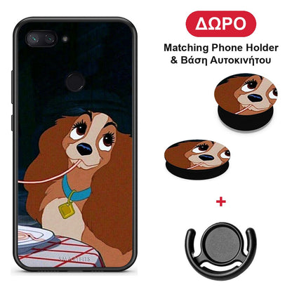Lady And Tramp 2 - Xiaomi Mi 8 Lite θήκη + Δώρο Phone Holder & Βάση Αυτοκινήτου