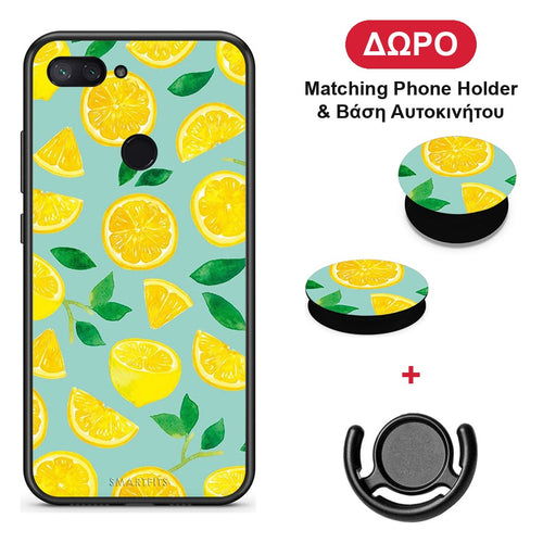 Lemons - Xiaomi Mi 8 Lite θήκη + Δώρο Phone Holder & Βάση Αυτοκινήτου