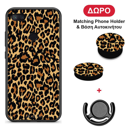 Animal Leopard - Xiaomi Mi 8 Lite θήκη + Δώρο Phone Holder & Βάση Αυτοκινήτου