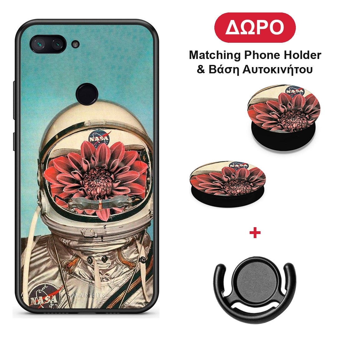 Nasa Bloom - Xiaomi Mi 8 Lite θήκη + Δώρο Phone Holder & Βάση Αυτοκινήτου