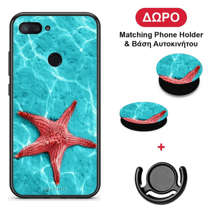 Red Starfish - Xiaomi Mi 8 Lite θήκη + Δώρο Phone Holder & Βάση Αυτοκινήτου