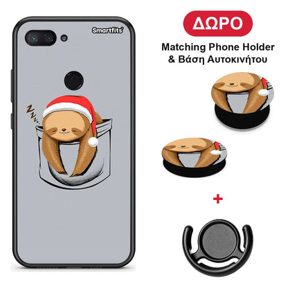 Xmas Zzzz - Xiaomi Mi 8 Lite θήκη + Δώρο Phone Holder & Βάση Αυτοκινήτου
