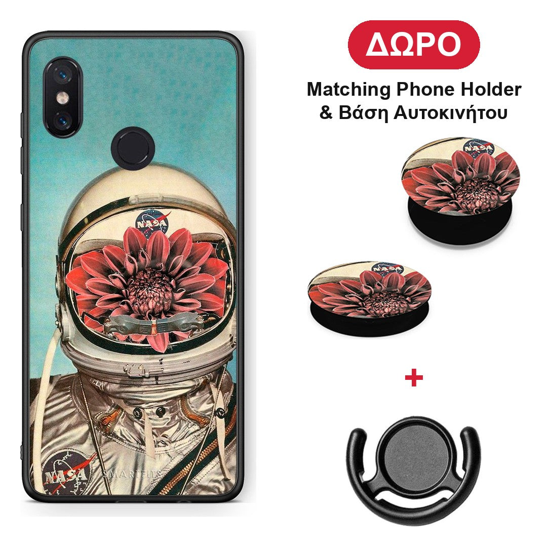 Nasa Bloom - Xiaomi Mi 8 θήκη + Δώρο Phone Holder & Βάση Αυτοκινήτου