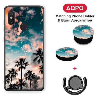 Summer Sky - Xiaomi Mi 8 θήκη + Δώρο Phone Holder & Βάση Αυτοκινήτου