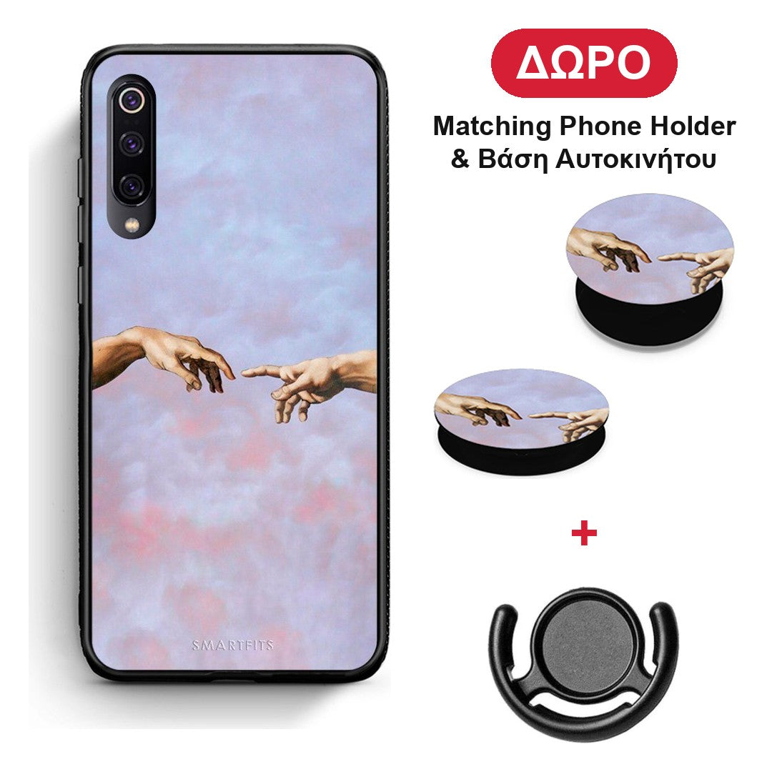 Adam Hand - Xiaomi Mi 9 θήκη + Δώρο Phone Holder & Βάση Αυτοκινήτου