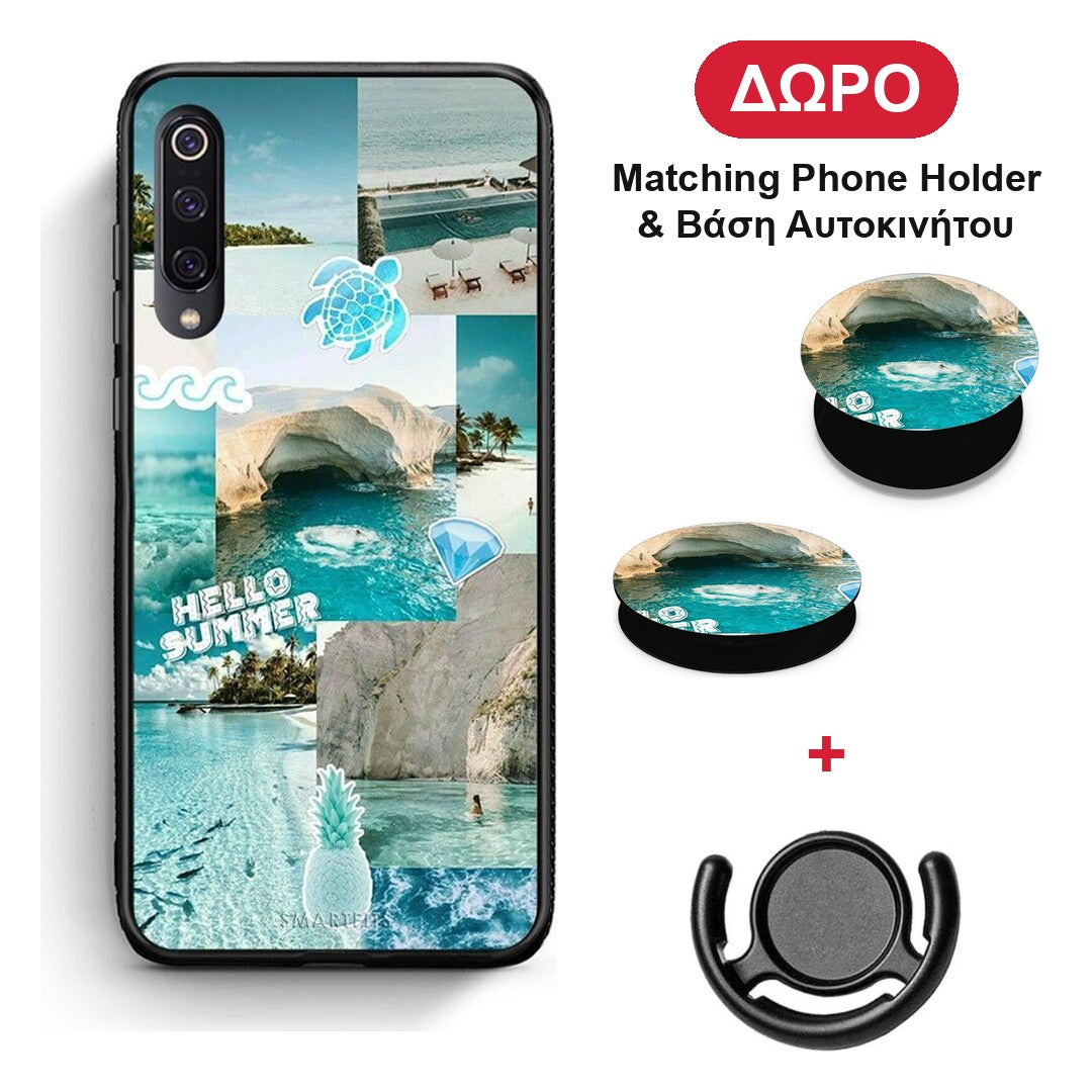 Aesthetic Summer - Xiaomi Mi 9 θήκη + Δώρο Phone Holder & Βάση Αυτοκινήτου