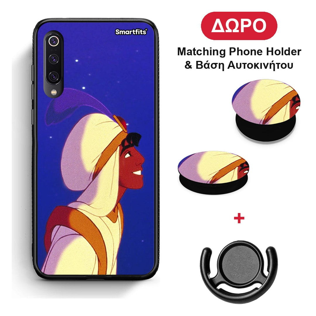 Alladin And Jasmine Love 1 - Xiaomi Mi 9 θήκη + Δώρο Phone Holder & Βάση Αυτοκινήτου