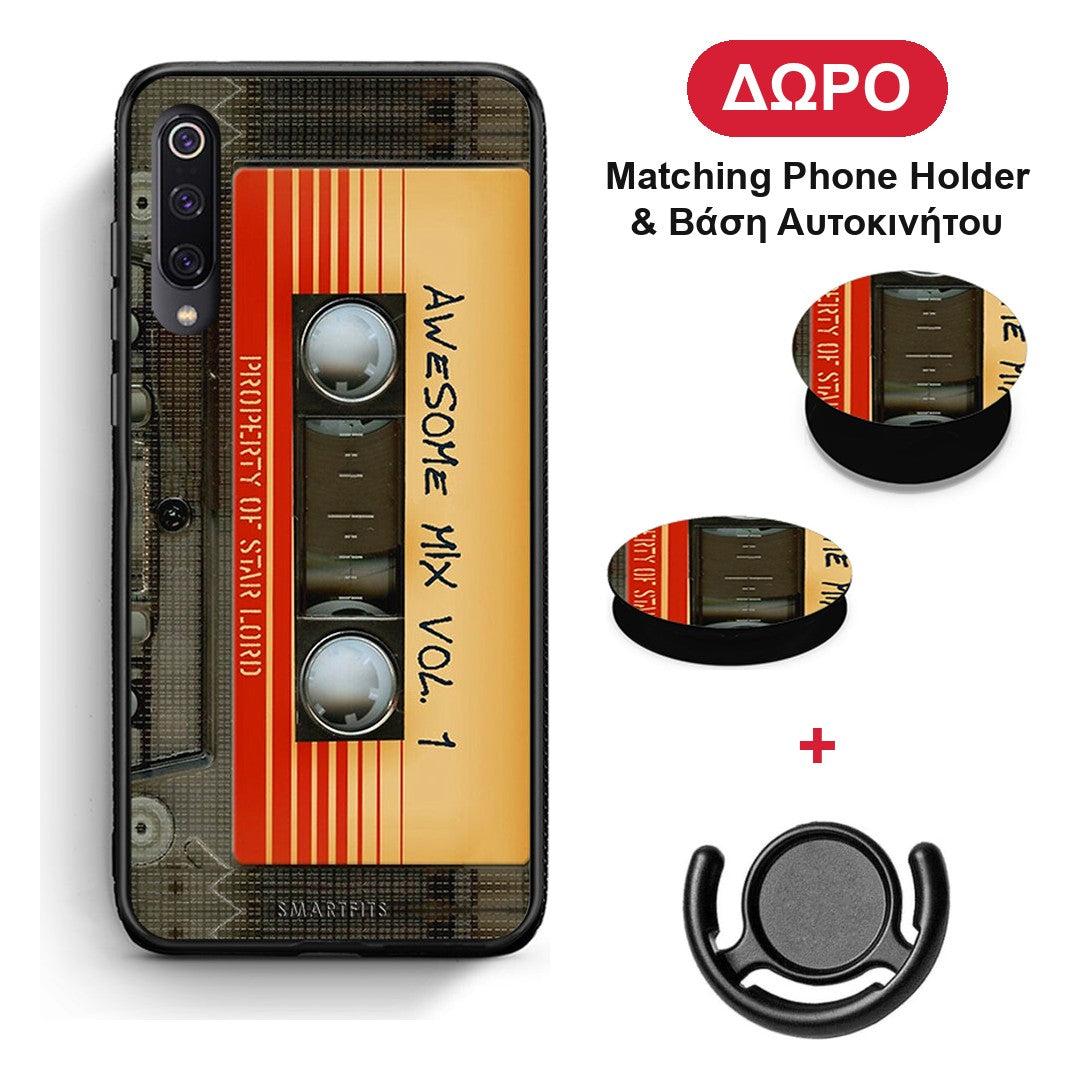 Awesome Mix - Xiaomi Mi 9 θήκη + Δώρο Phone Holder & Βάση Αυτοκινήτου