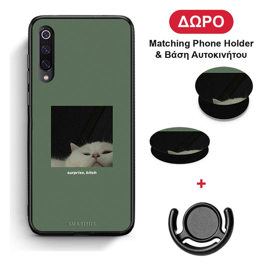 Bitch Surprise - Xiaomi Mi 9 θήκη + Δώρο Phone Holder & Βάση Αυτοκινήτου