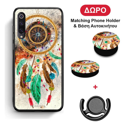 Boho DreamCatcher - Xiaomi Mi 9 θήκη + Δώρο Phone Holder & Βάση Αυτοκινήτου