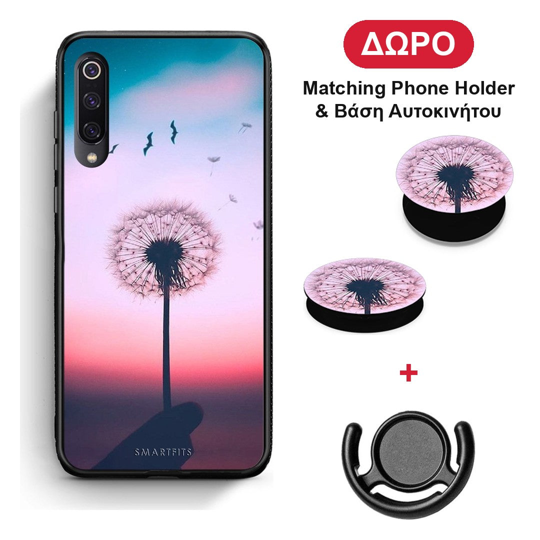 Boho Wish - Xiaomi Mi 9 θήκη + Δώρο Phone Holder & Βάση Αυτοκινήτου