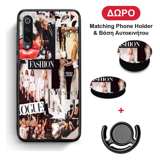Collage Fashion - Xiaomi Mi 9 θήκη + Δώρο Phone Holder & Βάση Αυτοκινήτου