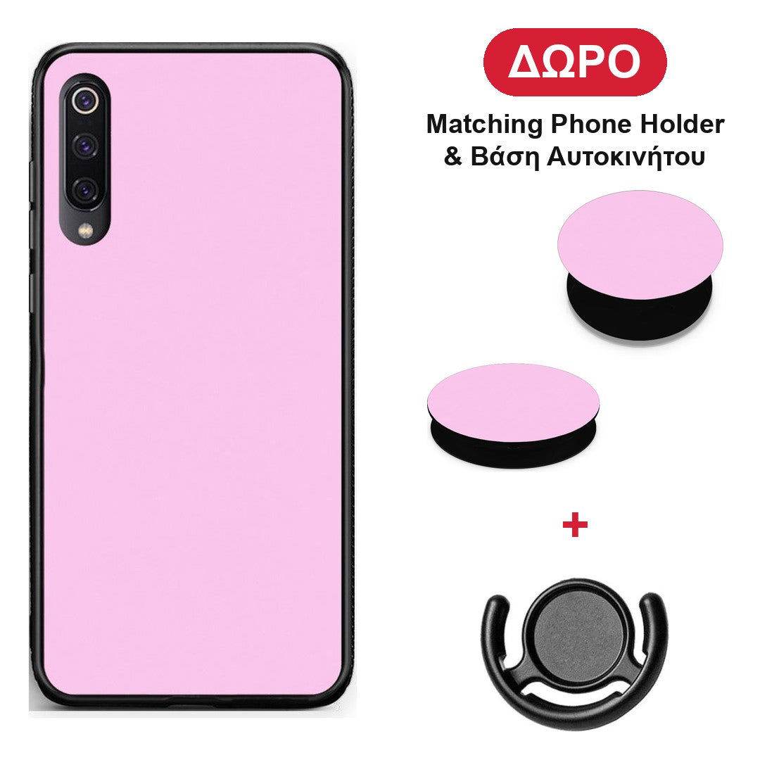 Cotton Candy Pink - Xiaomi Mi 9 θήκη + Δώρο Phone Holder & Βάση Αυτοκινήτου