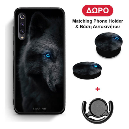 Dark Wolf - Xiaomi Mi 9 θήκη + Δώρο Phone Holder & Βάση Αυτοκινήτου