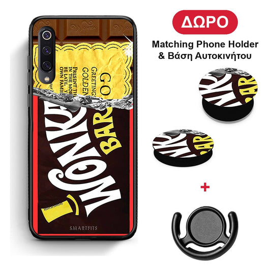Golden Ticket - Xiaomi Mi 9 θήκη + Δώρο Phone Holder & Βάση Αυτοκινήτου