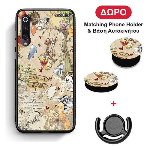 Happy Friends - Xiaomi Mi 9 θήκη + Δώρο Phone Holder & Βάση Αυτοκινήτου