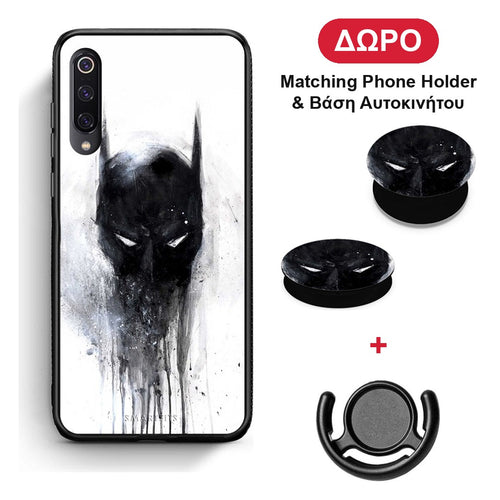 Hero Paint Bat - Xiaomi Mi 9 θήκη + Δώρο Phone Holder & Βάση Αυτοκινήτου