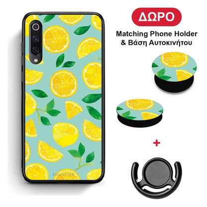 Lemons - Xiaomi Mi 9 θήκη + Δώρο Phone Holder & Βάση Αυτοκινήτου