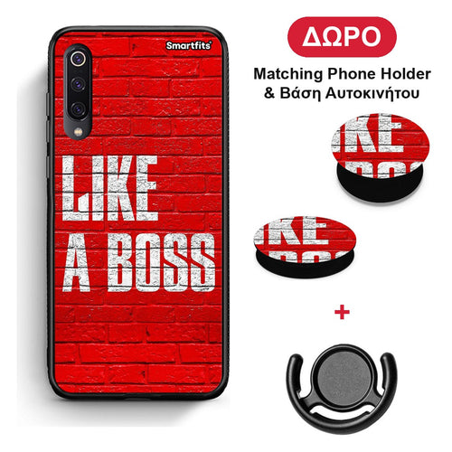 Like A Boss - Xiaomi Mi 9 θήκη + Δώρο Phone Holder & Βάση Αυτοκινήτου