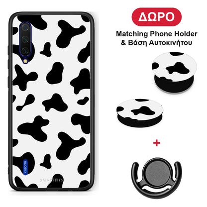 Cow Print - Xiaomi Mi 9 Lite θήκη + Δώρο Phone Holder & Βάση Αυτοκινήτου