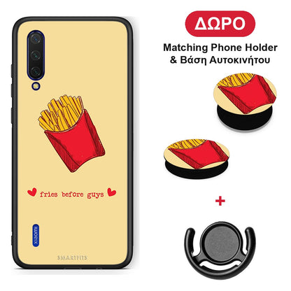 Fries Before Guys - Xiaomi Mi 9 Lite θήκη + Δώρο Phone Holder & Βάση Αυτοκινήτου