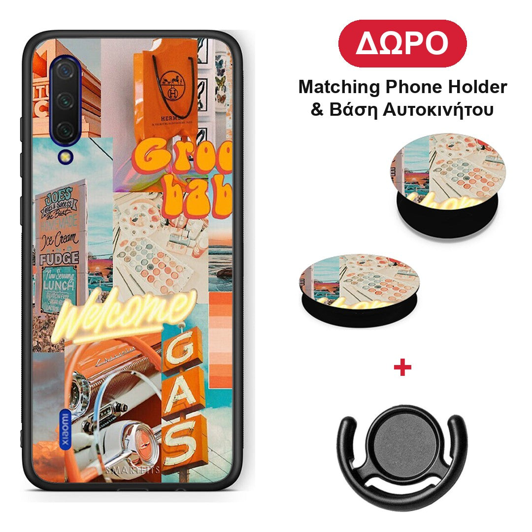 Groovy Babe - Xiaomi Mi 9 Lite θήκη + Δώρο Phone Holder & Βάση Αυτοκινήτου