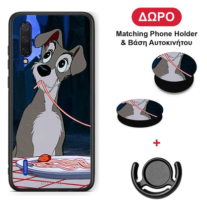 Lady And Tramp 1 - Xiaomi Mi 9 Lite θήκη + Δώρο Phone Holder & Βάση Αυτοκινήτου