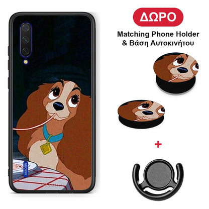 Lady And Tramp 2 - Xiaomi Mi 9 Lite θήκη + Δώρο Phone Holder & Βάση Αυτοκινήτου