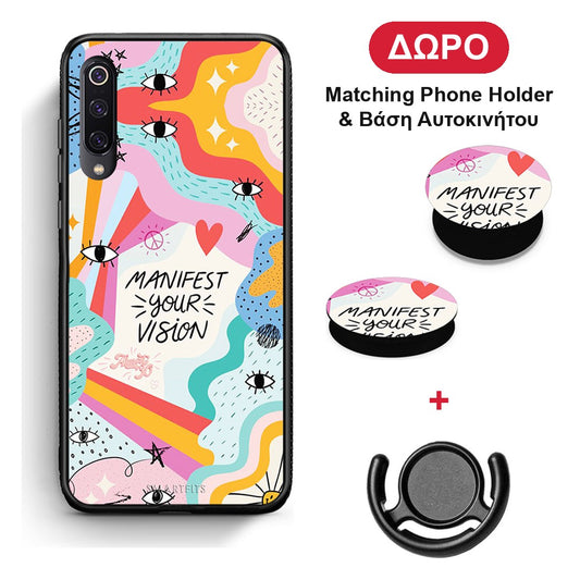 Manifest Your Vision - Xiaomi Mi 9 θήκη + Δώρο Phone Holder & Βάση Αυτοκινήτου