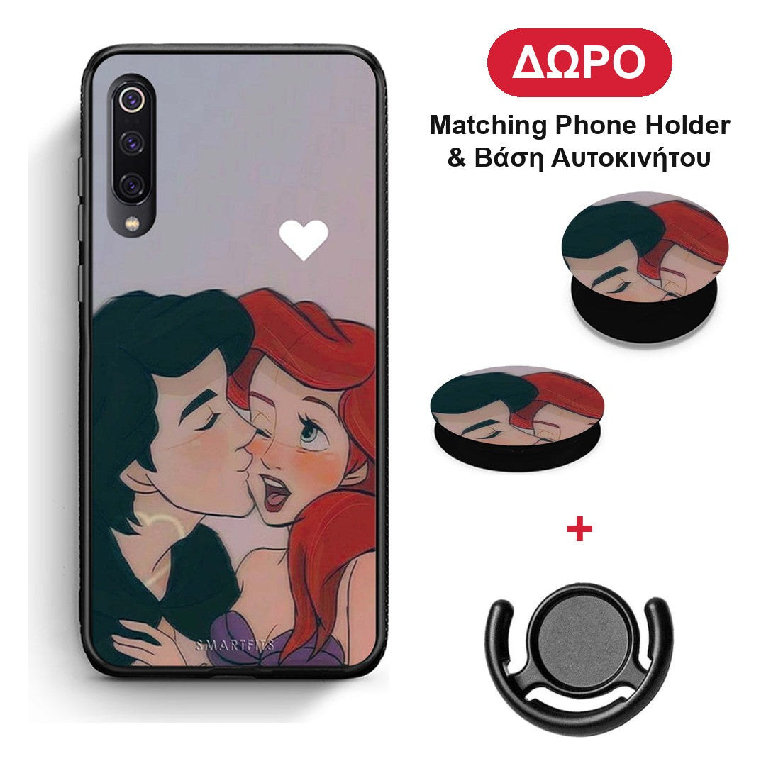 Mermaid Couple - Xiaomi Mi 9 θήκη + Δώρο Phone Holder & Βάση Αυτοκινήτου