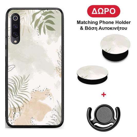 Nude Plants - Xiaomi Mi 9 θήκη + Δώρο Phone Holder & Βάση Αυτοκινήτου