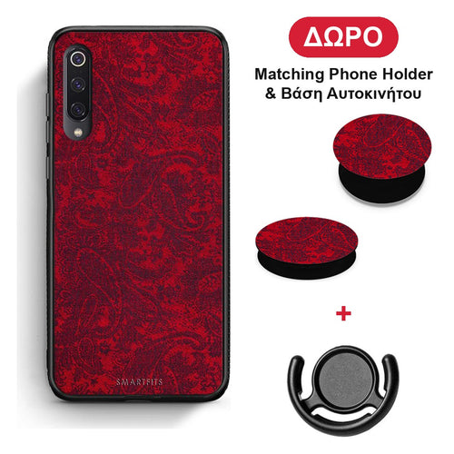 Paisley Cashmere - Xiaomi Mi 9 θήκη + Δώρο Phone Holder & Βάση Αυτοκινήτου