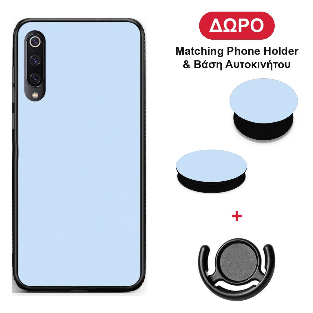 Powder Blue - Xiaomi Mi 9 θήκη + Δώρο Phone Holder & Βάση Αυτοκινήτου