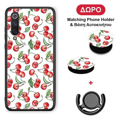 Cherry Summer - Xiaomi Mi 9 SE θήκη + Δώρο Phone Holder & Βάση Αυτοκινήτου