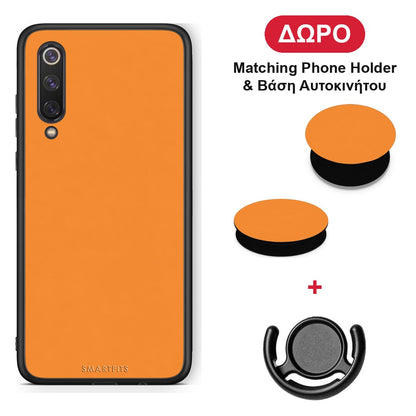 Tangerine Orange - Xiaomi Mi 9 SE θήκη + Δώρο Phone Holder & Βάση Αυτοκινήτου