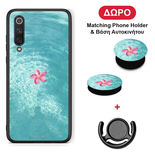Water Flower - Xiaomi Mi 9 SE θήκη + Δώρο Phone Holder & Βάση Αυτοκινήτου