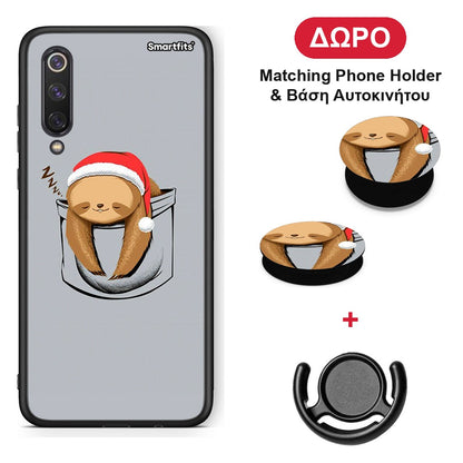 Xmas Zzzz - Xiaomi Mi 9 SE θήκη + Δώρο Phone Holder & Βάση Αυτοκινήτου
