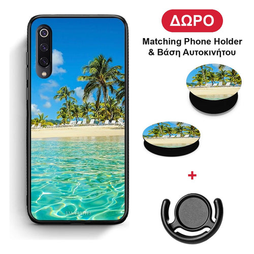 Tropical Vibes - Xiaomi Mi 9 θήκη + Δώρο Phone Holder & Βάση Αυτοκινήτου